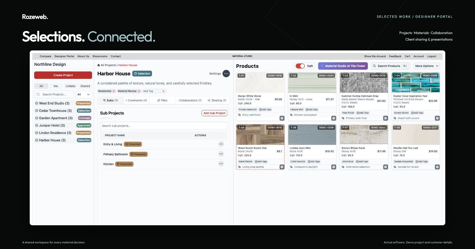 Designer Portal interface preview